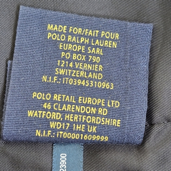 Ralph Lauren RUGBY Wool Down Classic Quilted Vest  Navy color size XS - Picture 16 of 16